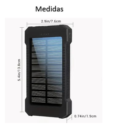 Power bank con panel solar