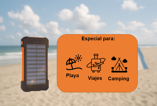 Power bank con panel solar
